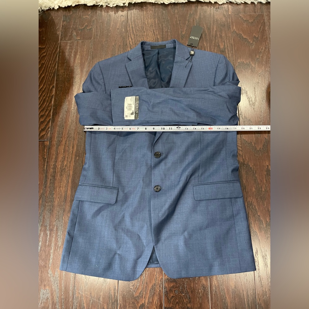 Lauren Ralph Lauren Blayton Blue Plaid Big Boy Suit Blazer Jacket Size 20R NEW - Picture 2 of 7